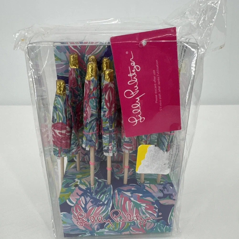LILLY PULITZER Mini Drink Umbrellas Summertime Party Decor Beach Theme‎ Bougie